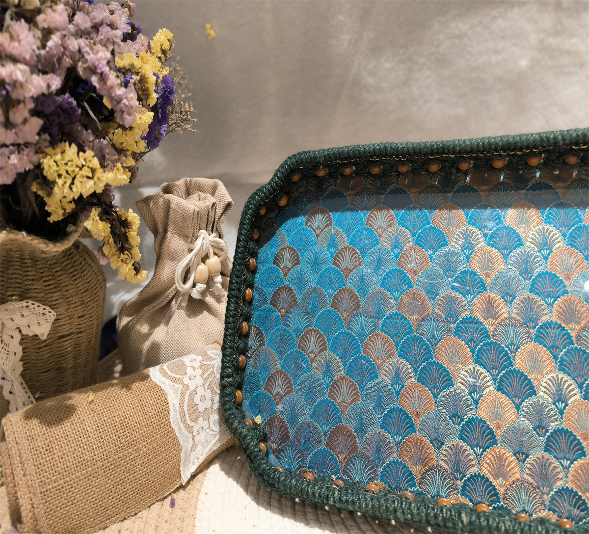 黃麻時(shí)尚手袋